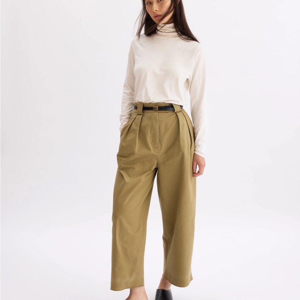 Arlo Mott Khaki Grand Wide Leg Pants NWT